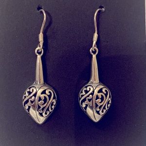 Unique Bali Design Sterling Silver Earrings